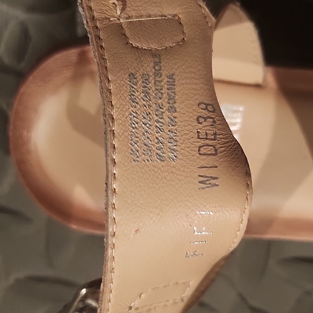 Miz Mooz Gray Perforated Leather Sandals - Picture 4 of 6